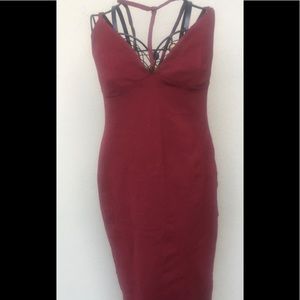 Forever 21 burgundy dress